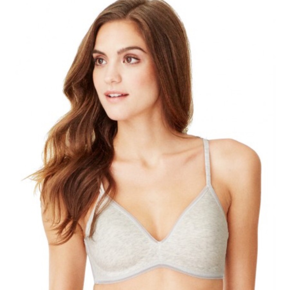 NWT new On Gossamer cotton wireless bra 34B grey